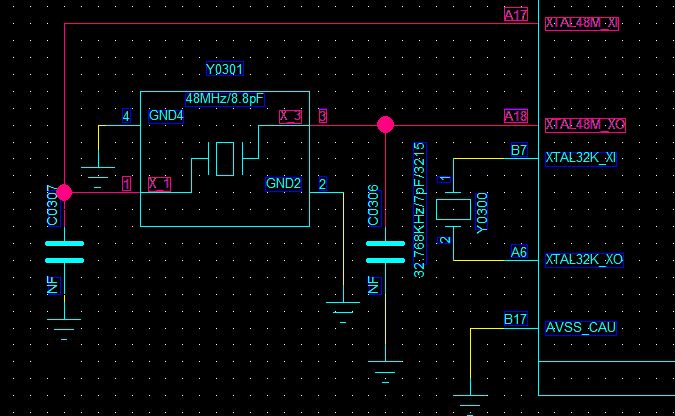 48MHzCrystalSchematic diagram