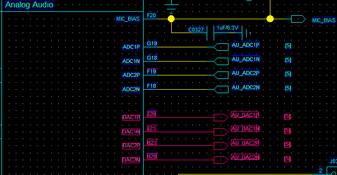 AnalogAudioOutputSchematic diagram