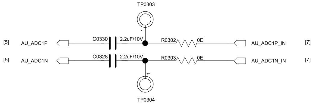 差分AnalogAudioInputCircuit Diagram