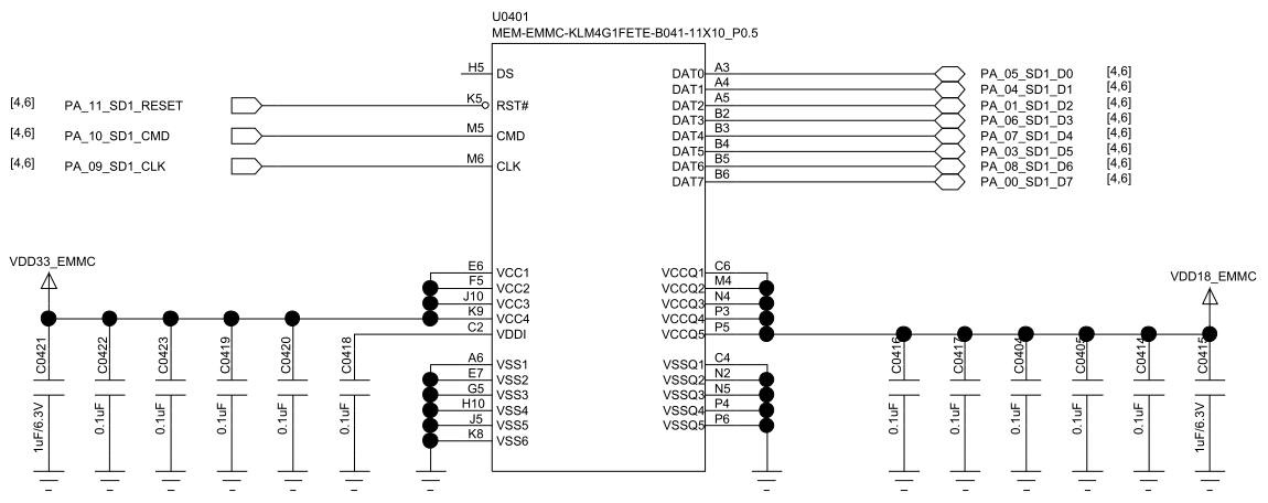 EMMCConnectionReferenceCircuit