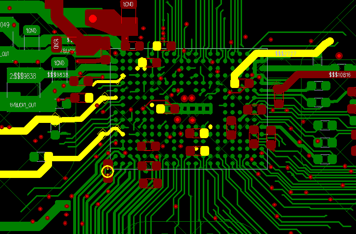 Schematic diagram of LDO and IO input power routing