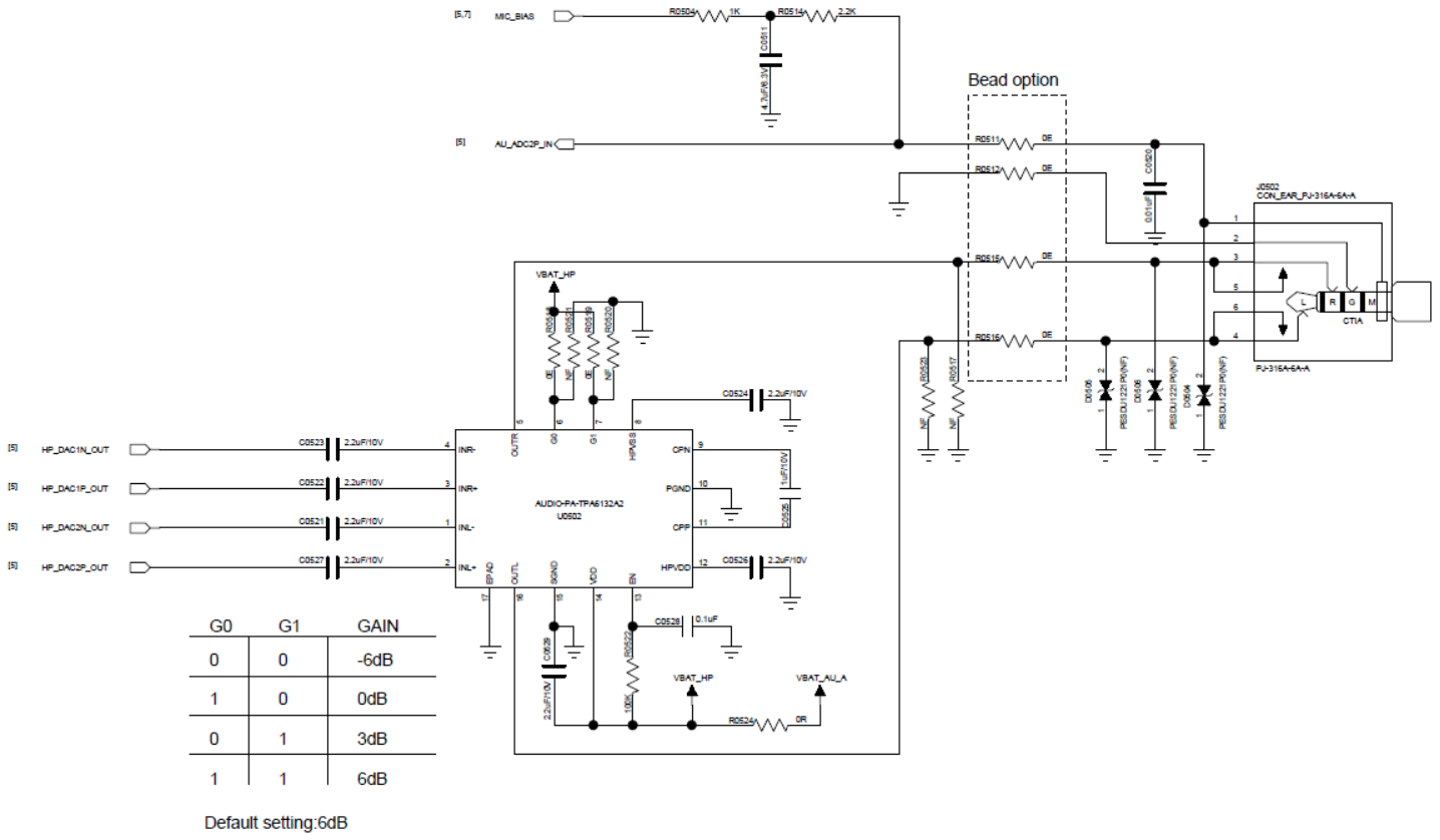 立体声耳机Circuit Diagram
