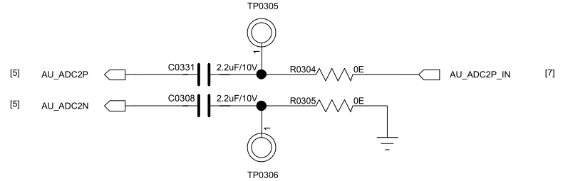单端AnalogAudioInputCircuit Diagram