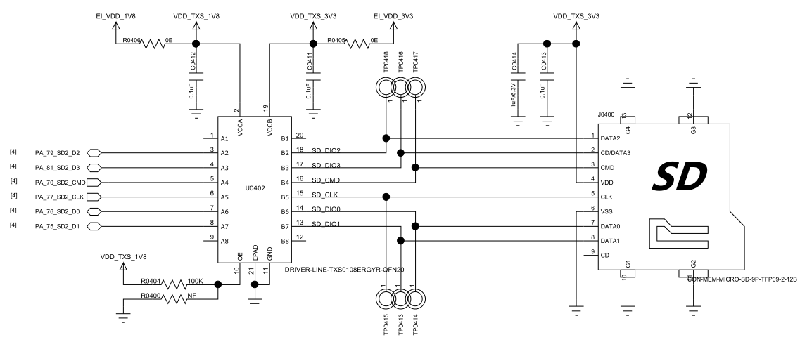 SD卡ConnectionReferenceCircuit